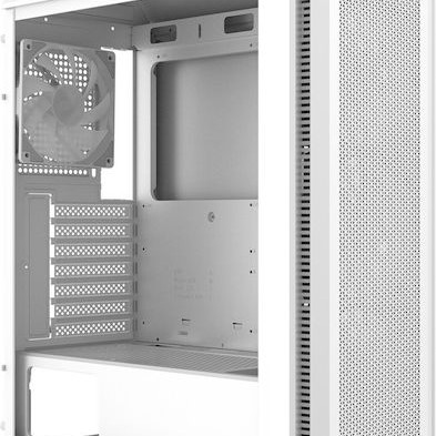 Adata Valor Air Plus Midi Tower Κουτί Υπολογιστή με Πλαϊνό Παράθυρο και ARGB Φωτισμό Λευκό