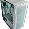 LC-Power Gaming Wanderer X Midi Tower Κουτί Υπολογιστή με Πλαϊνό Παράθυρο και RGB Φωτισμό Λευκό