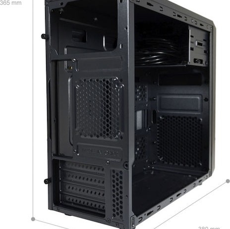 LC-Power 2017MB Micro Tower Κουτί Υπολογιστή Μαύρο