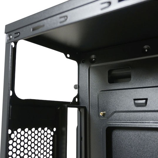 LC-Power 2017MB Micro Tower Κουτί Υπολογιστή Μαύρο