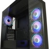 LC-Power Seamless_Pale_X Midi Tower Κουτί Υπολογιστή με Πλαϊνό Παράθυρο και RGB Φωτισμό Μαύρο