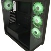 LC-Power Seamless_Pale_X Midi Tower Κουτί Υπολογιστή με Πλαϊνό Παράθυρο και RGB Φωτισμό Μαύρο