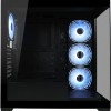 LC-Power Seamless_Pale_X Midi Tower Κουτί Υπολογιστή με Πλαϊνό Παράθυρο και RGB Φωτισμό Μαύρο