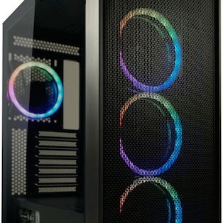 LC-Power Gaming Wanderer X Midi Tower Κουτί Υπολογιστή με Πλαϊνό Παράθυρο και RGB Φωτισμό Μαύρο