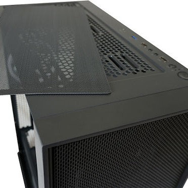 LC-Power Gaming Wanderer X Midi Tower Κουτί Υπολογιστή με Πλαϊνό Παράθυρο και RGB Φωτισμό Μαύρο