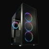 LC-Power Gaming Wanderer X Midi Tower Κουτί Υπολογιστή με Πλαϊνό Παράθυρο και RGB Φωτισμό Μαύρο