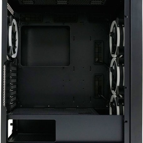 LC-Power Gaming Wanderer X Midi Tower Κουτί Υπολογιστή με Πλαϊνό Παράθυρο και RGB Φωτισμό Μαύρο