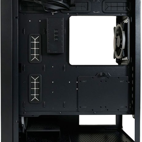 LC-Power Gaming Wanderer X Midi Tower Κουτί Υπολογιστή με Πλαϊνό Παράθυρο και RGB Φωτισμό Μαύρο