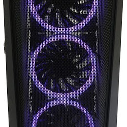 LC-Power 805BW Holo-1_X Gaming Midi Tower Κουτί Υπολογιστή με Πλαϊνό Παράθυρο Λευκό