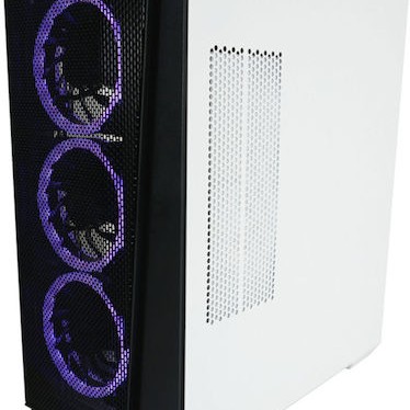 LC-Power 805BW Holo-1_X Gaming Midi Tower Κουτί Υπολογιστή με Πλαϊνό Παράθυρο Λευκό