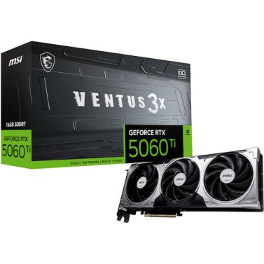 MSI GeForce RTX 5060 Ti 16GB GDDR7 Ventus 3X OC Κάρτα Γραφικών