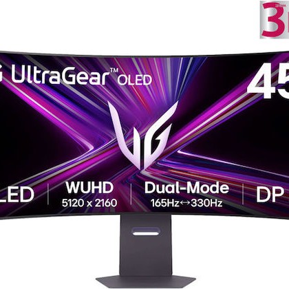 LG UltraGear 45GX950A-B Ultrawide OLED HDR Curved Monitor 44.5