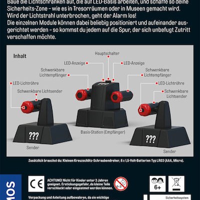 Kosmos Die Drei ??? - Sicherheitssystem Εκπαιδευτικό Παιχνίδι Πειράματα