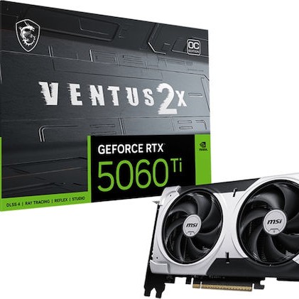 MSI GeForce RTX 5060 Ti 8GB GDDR7 Ventus 2X OC Plus Κάρτα Γραφικών