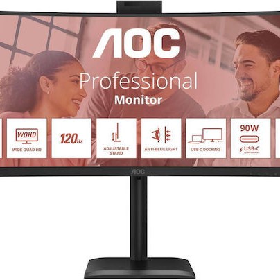 AOC CU34E4CW Ultrawide VA HDR Curved Monitor 34
