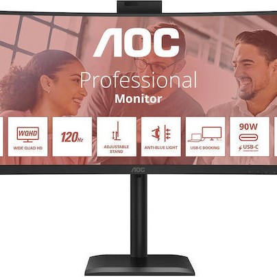 AOC CU34E4CW Ultrawide VA HDR Curved Monitor 34