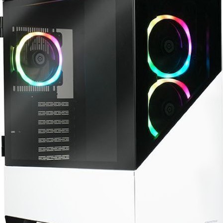 Enermax K8 Gaming Midi Tower Κουτί Υπολογιστή με RGB Φωτισμό Λευκό