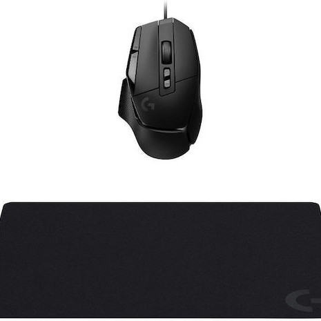 Logitech G502 X Gaming Ποντίκι 25600 DPI & G240 Mouse Pad Μαύρο