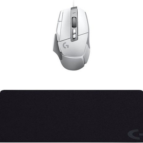 Logitech G502 X Gaming Ποντίκι 25600 DPI & G240 Mouse Pad Λευκό