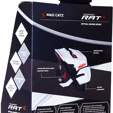 Mad Catz R.A.T. 6+ RGB Gaming Ποντίκι 12000 DPI Μαύρο
