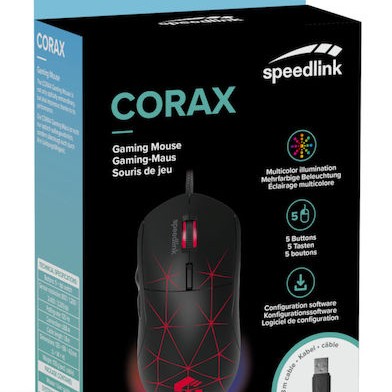 SpeedLink Corax RGB Gaming Ποντίκι 3200 DPI Μαύρο