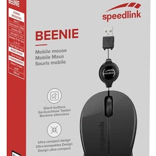 SpeedLink Beenie Ενσύρματο Ποντίκι Μαύρο