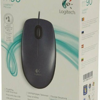 Logitech M90 Ενσύρματο Ποντίκι Μαύρο