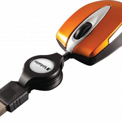 Verbatim Go Mini Ενσύρματο Mini Ποντίκι Πορτοκαλί