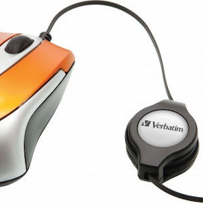 Verbatim Go Mini Ενσύρματο Mini Ποντίκι Πορτοκαλί