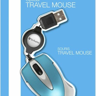 Verbatim Go Mini Ενσύρματο Mini Ποντίκι Caribbean Blue