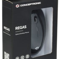 Conceptronic Regas A2 Ενσύρματο Ποντίκι Μαύρο
