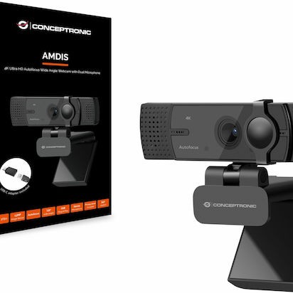Conceptronic AMDIS08B Web Camera 4K με Autofocus