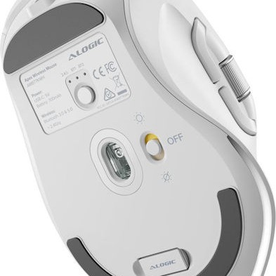 Alogic Apex Ασύρματο Bluetooth Ποντίκι Λευκό