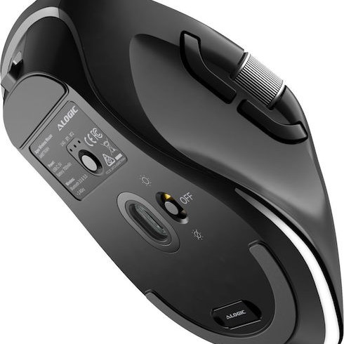 Alogic Apex Ασύρματο Bluetooth Ποντίκι Μαύρο