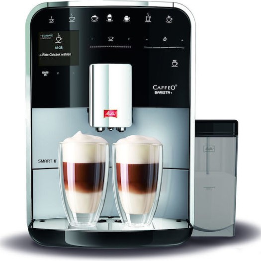 Melitta Barista T Smart F83/0-101 Αυτόματη Μηχανή Espresso 1450W Πίεσης 15bar με Μύλο Άλεσης Ασημί