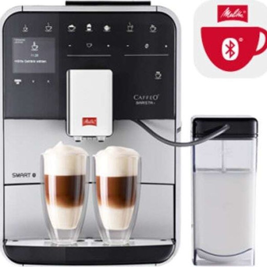 Melitta Barista T Smart F83/0-101 Αυτόματη Μηχανή Espresso 1450W Πίεσης 15bar με Μύλο Άλεσης Ασημί