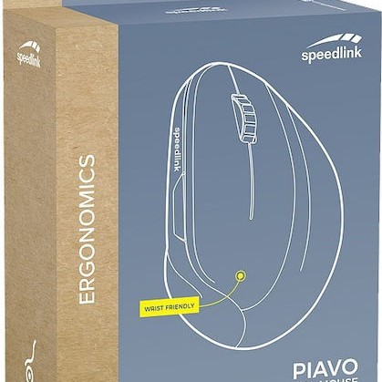 SpeedLink Piavo Ασύρματο Εργονομικό Ποντίκι Μαύρο