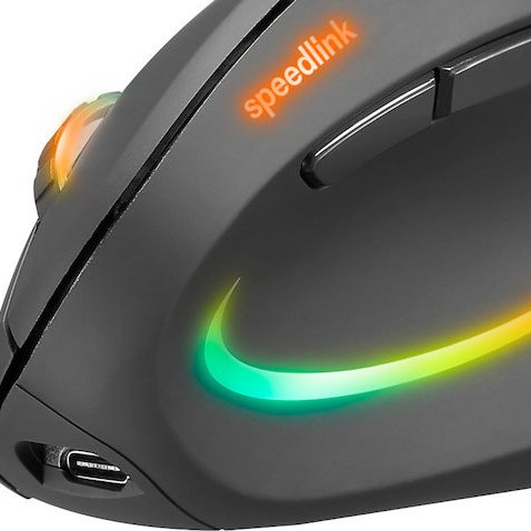 SpeedLink Piavo Pro Ασύρματο Εργονομικό Vertical Ποντίκι Μαύρο