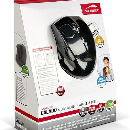 SpeedLink Calado Silent Mouse Ασύρματο Ποντίκι Μαύρο