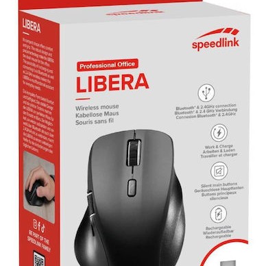 SpeedLink Libera Ασύρματο Ποντίκι Μαύρο