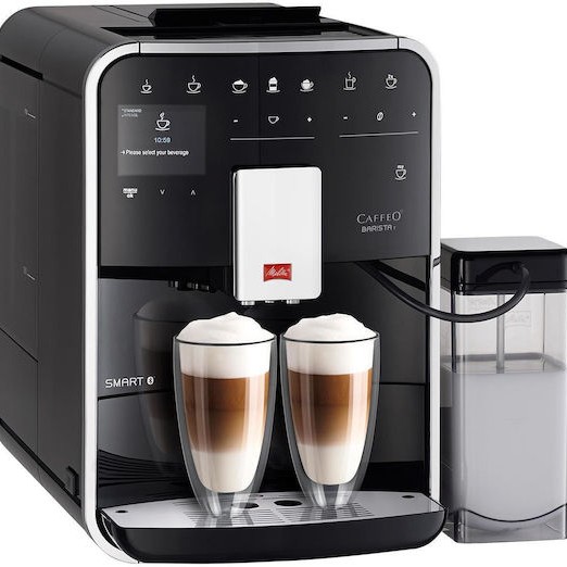 Melitta T Smart F83/0-102 Αυτόματη Μηχανή Espresso 1450W Πίεσης 15bar για Cappuccino με Μύλο και Wi-Fi Μαύρη