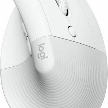 Logitech Lift for Business Ασύρματο Εργονομικό Bluetooth Vertical Ποντίκι Off-White