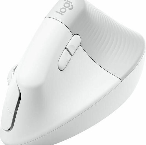 Logitech Lift for Business Ασύρματο Εργονομικό Bluetooth Vertical Ποντίκι Off-White