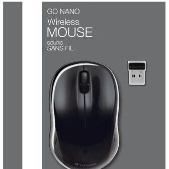 Verbatim Go Nano Ασύρματο Mini Ποντίκι Μαύρο
