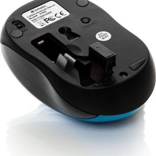 Verbatim Go Nano Ασύρματο Mini Ποντίκι Μπλε