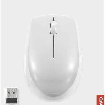 Lenovo 300 Wireless Compact Mouse Ασύρματο Mini Ποντίκι Cloud Grey