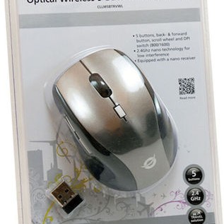 Conceptronic C08-269 Ασύρματο Mini Ποντίκι Γκρι