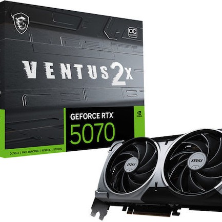 MSI GeForce RTX 5070 12GB GDDR7 Ventus 2X OC Κάρτα Γραφικών
