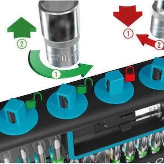 Hazet Καρυδάκια με Καρέ Υποδοχής 1/4