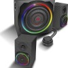 SpeedLink Gravity Carbon RGB Ασύρματα Ηχεία Υπολογιστή 2.1 με RGB Φωτισμό και Bluetooth Ισχύος 120W σε Μαύρο Χρώμα